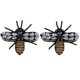 thumbnail image 2 of 2 Uds Parches De Cuentas De Diamantes De Imitación De Lentejuelas De Abeja Coser Apliques De Parche Decoración, 2 of 3