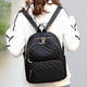 thumbnail image 5 of Mochila para mujer, mochila de moda para mujer, mochila de viaje de nailon, bolso de hombro negro, pequeña mochila informal para mujer., 5 of 6