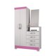 thumbnail image 2 of Clóset Jazmin Blanco-Rosa 2 Puertas, 2 of 6