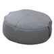 thumbnail image 3 of Puf Redondo Asiento Otomano Piso Suave Reposapiés Para Dormitorio Lavable Gris Oscuro, 3 of 5