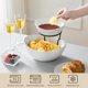 thumbnail image 4 of Juego para servir patatas fritas y salsas MALACASA de 2 niveles con soporte de metal, 4 of 8