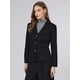 thumbnail image 4 of INSPIRE CHIC Chaqueta de Traje Casual de Negocios para Mujer de Imitación de Gamuza con Solapa y Manga Larga XL Negro, 4 of 5