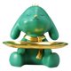 thumbnail image 3 of Resina Lindo Animal Conejo Sosteniendo Almacenamiento Bandeja Llaves Plato Moneda Titular Escritorio Verde, 3 of 5