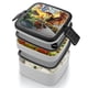 thumbnail image 4 of Bakugan Fiambrera de Doble Capa, Contenedor de Almuerzo Portátil Apilable, Almacenamiento de Alimentos Hermético a Prueba de Fugas, 1000ml, 4 of 6