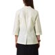 thumbnail image 3 of Blazers Casuales para Mujeres Verano Manga 3/4 Ligero Chaqueta de Traje de Algodón Lino 2XL Beige, 3 of 6