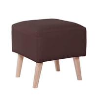 Latam Home - Pouf Burdeos Pu Chocolate