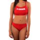 thumbnail image 2 of Traje de baño BLARIX Guard para mujer de 2 piezas (Rojo, Mediano) poliéster, 2 of 6