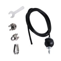 Magideal - Cable De Alimentación De Polea De Fitness, Accesorios De Máquina De Cable De Alimentación De Repuesto, Accesorios De Polea De Cable De Alimentación Ca Ajustable 3M