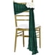 thumbnail image 1 of Xiao Hua Correas para Respaldo de Asiento Verde Oscuro -4 Piezas, Cinturón de Silla Preatado de 108.27 X 15.75 Pulgadas, Adecuado para Jardín Exterior, Boda, Playa, Ceremonia, Decoración de Silla de, 1 of 5