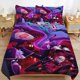 thumbnail image 1 of Hazbin Hotel Helluva Boss Bedding Set Duvet Cover Comfortable and Lightweight Cartoon Bedding 3 Piece Bed Set, 1 of 5