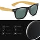 thumbnail image 3 of Gafas de sol retro con diseño de uñas de arroz, gafas de sol de tendencia de moda europea y americana, hechas de PC y madera., 3 of 5