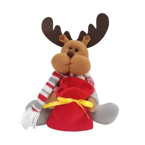 Magideal - Figura Navideña, Adorno Navideño, Artesanía Suave, Figura Creativa, Muñeca, Decoración Del Hogar Para Dormitorio, Escritorio, Vacaciones, Cumpleaños Ciervo