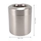 thumbnail image 5 of M Buder Bote de Basura de Escritorio de Acero Inoxidable 304 – Cesto de Basura Compacto con Tapa Giratoria para Hogar, Oficina, Baño, 5 of 7