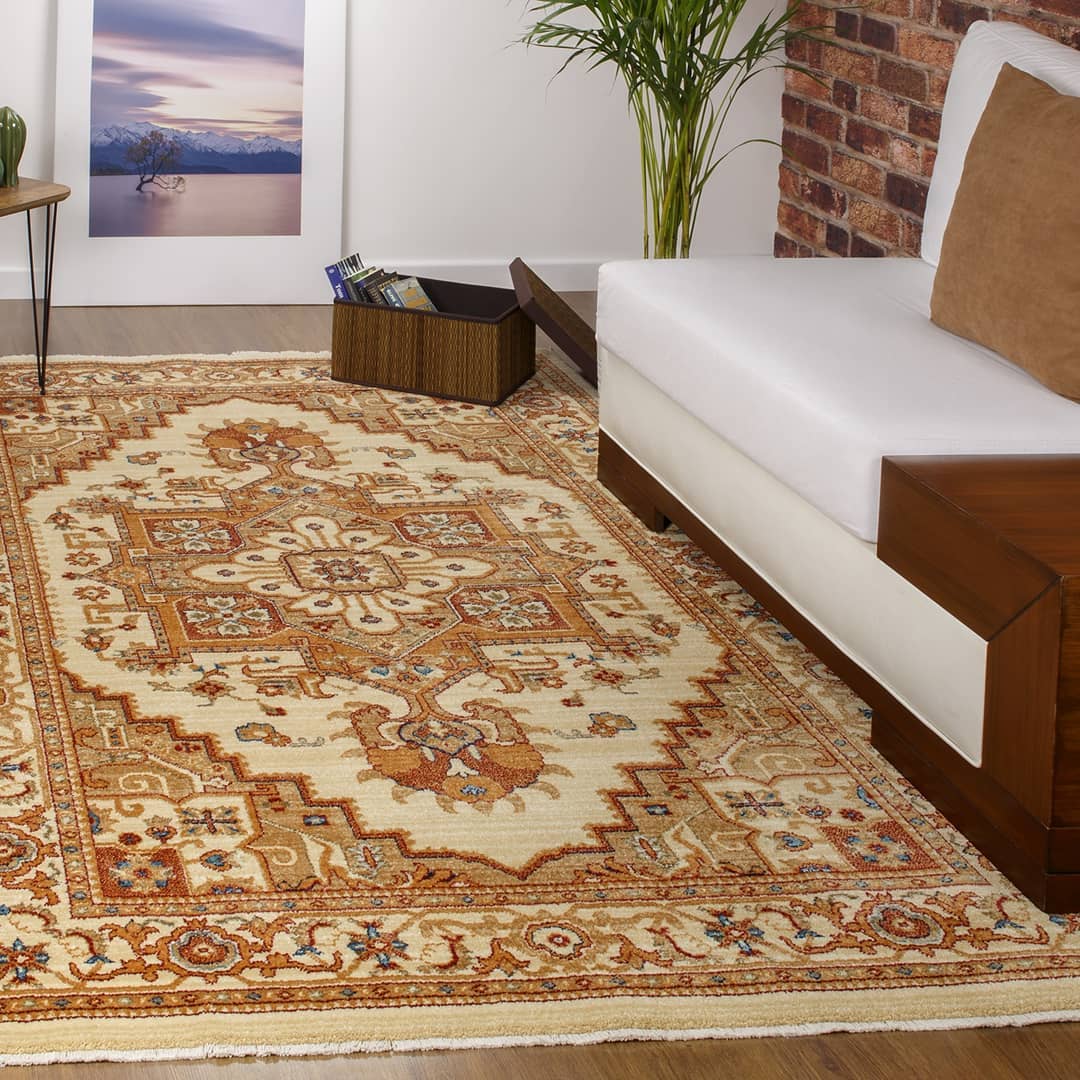 Home Fashion.Cl - Alfombra Baja De Cama Classico Dorado 60X90 Cm