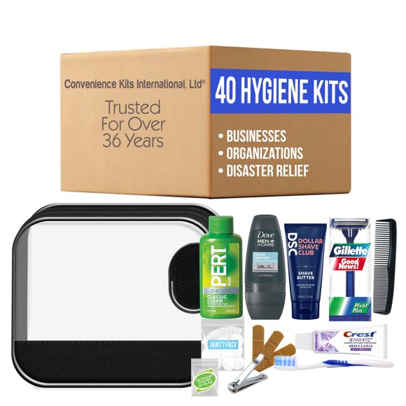 Estuche de Cosméticos Convenience Kits Intl - Pack de 40 Kits de Viaje