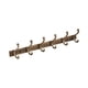 thumbnail image 1 of Ganchos De Pared Para Abrigos Perchero Moderno Montado En La Pared Para Bufandas Toallas Cocina Bronce 6 Ganchos, 1 of 5