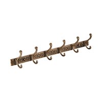 Bothyi - Ganchos De Pared Para Abrigos Perchero Moderno Montado En La Pared Para Bufandas Toallas Cocina Bronce 6 Ganchos