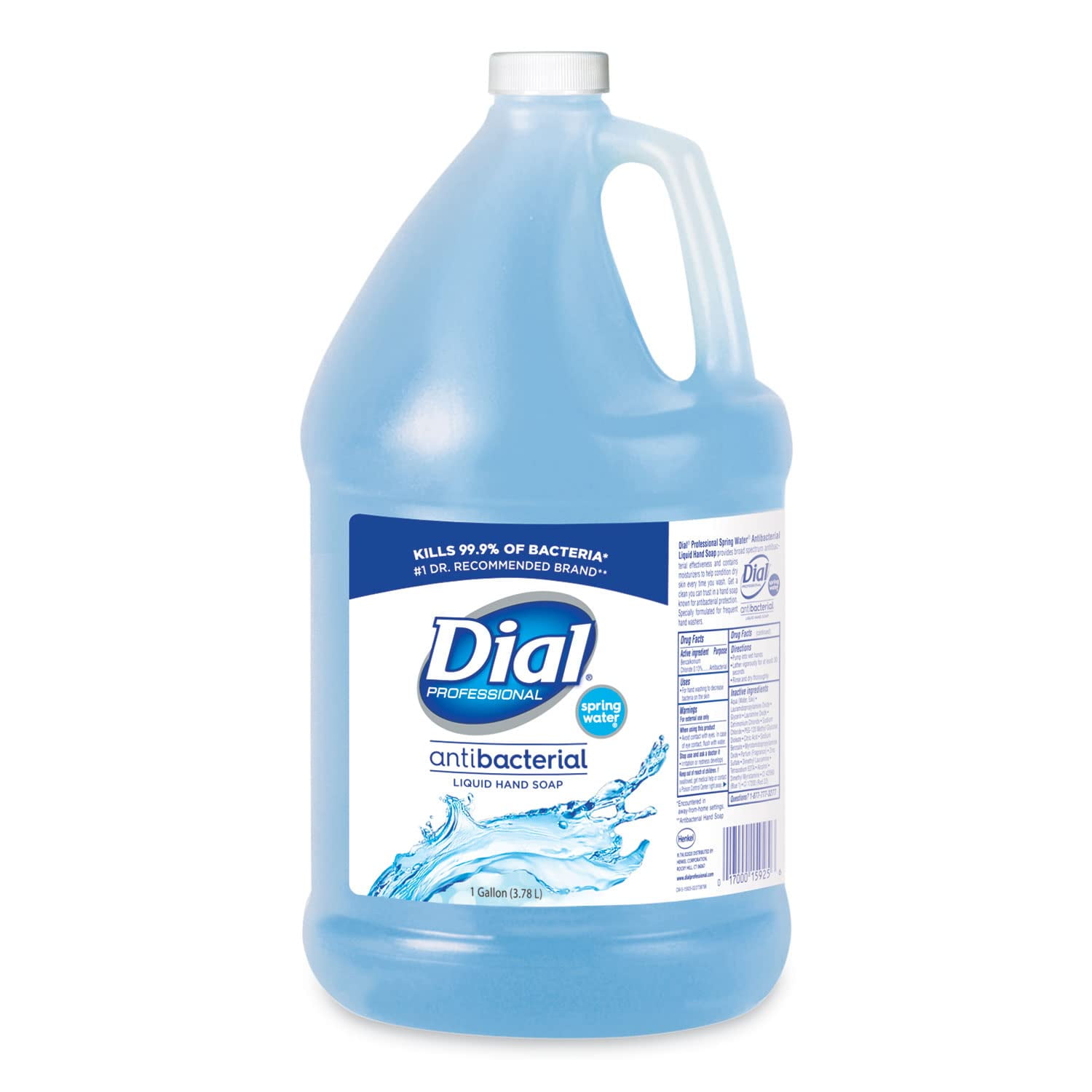 Jabón Líquido Para Manos Dial 15926ea, Antibacteriano, 3.78 L, Agua De Manantial