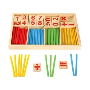 Genérica - Palitos Contadores De Madera - Juego Matemático Educativo