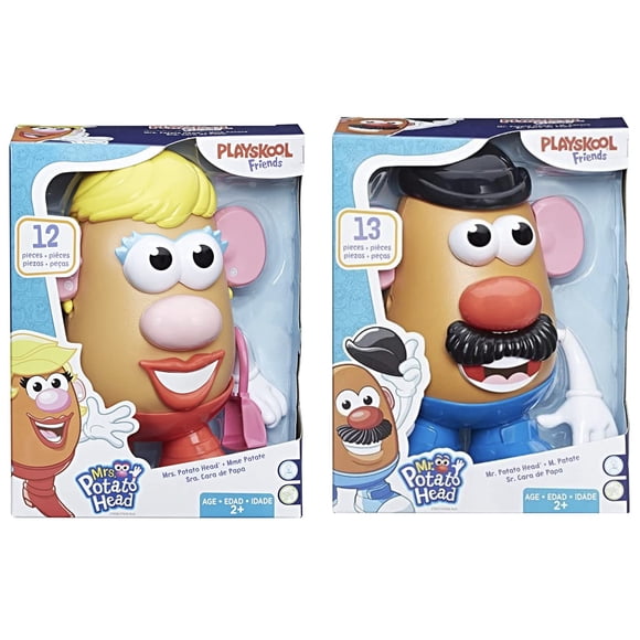 Juego de 2 cabezas de papa Toy Mr. Potato Head Mr & Mrs
