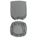 thumbnail image 3 of Silla De Computadora De Oficina Fundas De Asiento De Silla Giratoria Estirable Gris, 3 of 3