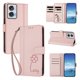 thumbnail image 2 of Funda Cartera Trébol para Motorola Edge 50 Fusion 5G con Ranuras Tarjetas y Carga Inalámbrica Rosa, 2 of 6