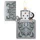 thumbnail image 3 of Bolsillo en cromo cepillado con el emblema de Greenman de Zippo, más ligero, 3 of 6