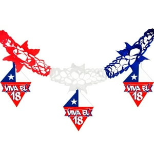 Pack X 4 Guirnalda Diciochera + Bandera 2 Metros – Big Party