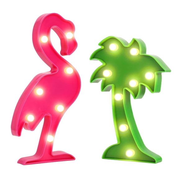 Artículos para fiestas Acelist Tropical Luau Flamingos Palm Trees