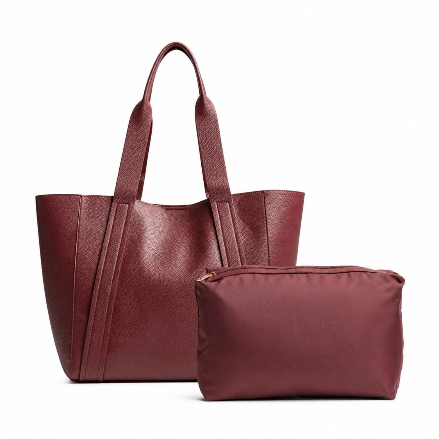 Isadora - Cartera Shopper Hombro Burdeo 50x32x15cm