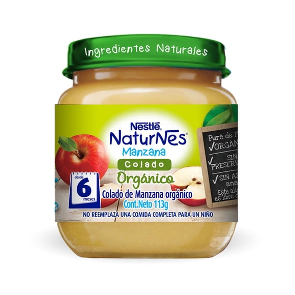 Compota Orgánica Manzana, 113 g