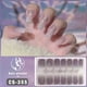 thumbnail image 1 of 14 Pcs Gradient Purple Nail Stickers For Daily & Commuter Use, No-bake Gel, Full Cover, For Women & Girls, Suitable For Both Long And Short Nails, 1 of 3