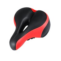 Magideal - Asiento De Bicicleta, Sillín De Bicicleta Con Absorción De Impactos, Ventilación Hueca Para Hombres Y Mujeres, Accesorio Resistente Al Desgaste, Fácil Rojo