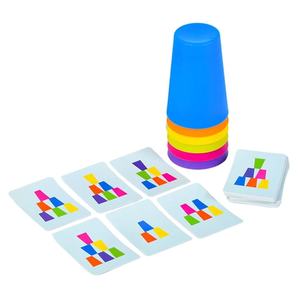 Niños Stacking Cup Capaz De Juego Clásico Juego Familiar 1 Jugador