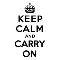 Rienda Libre Graphics - Decomural Keep Calm Carry On Ws-18754