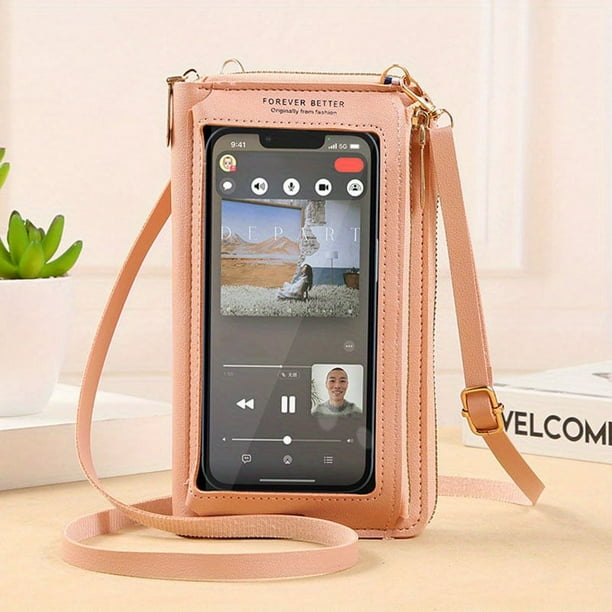 Fashion PU Leather Touch Screen Mobile Phone Bag For Iphone 15 14 13 11 12 Pro Max X XR XS Max 6 6s 7 8 Plus Case