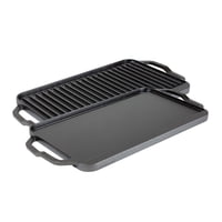 Quemador Doble Reversible De Hierro Fundido Grillgriddle Lodge De 19.5 X 10 Pulgadas