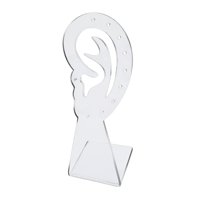 Ioensy - Soporte De Exhibición De Aretes En Forma De Oreja Organizador De Tachuelas De Acrílico Transparente