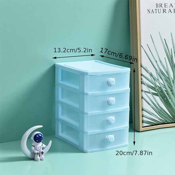 Organize Your Life with This 4-Layer Desktop Drawer Mini Plastic Containers Dresser!