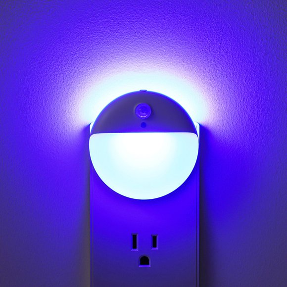 Luz nocturna con conector YUNLEX con sensor de movimiento y desde el anochecer hasta el amanecer