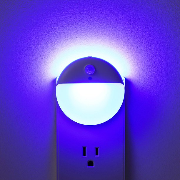 Luz nocturna con conector YUNLEX con sensor de movimiento y desde el anochecer hasta el amanecer