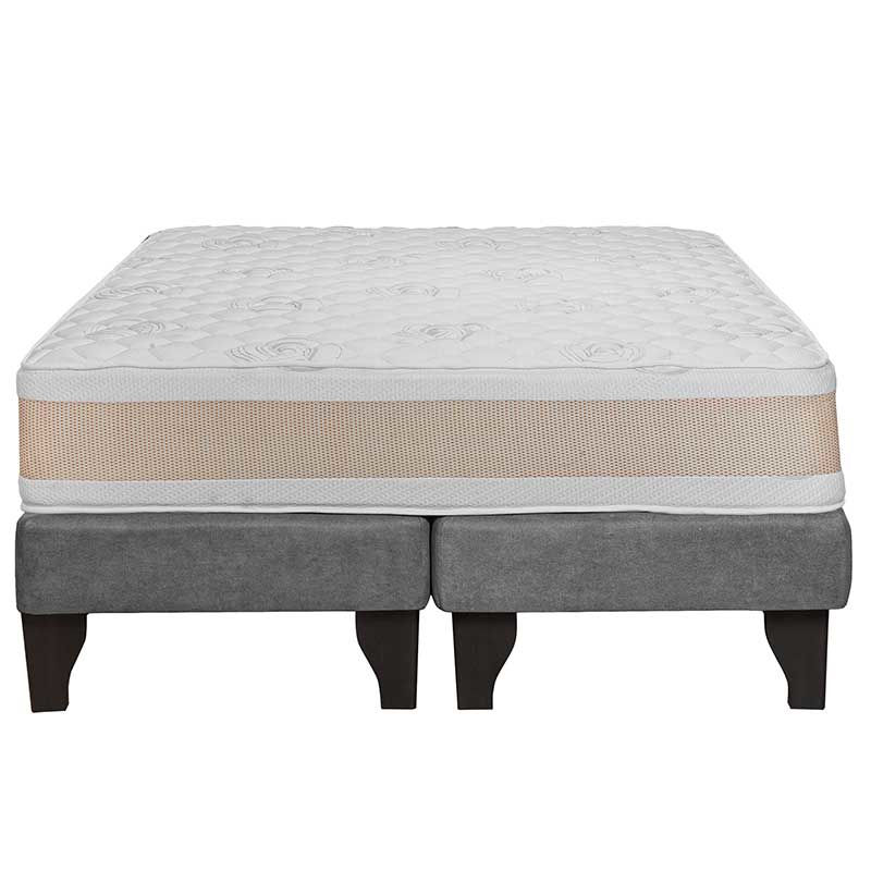 Colchón Premium + Base 2 Plazas Gris | Lider