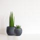 thumbnail image 2 of Juego de macetas Olly & Rose 18 cm y 14 cm negras (2 piezas), 2 of 6