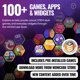 thumbnail image 5 of Consola de Juegos Portátil WOWCUBE con 24 Pantallas y Más de 100 Juegos, 5 of 9