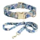 thumbnail image 1 of Collar para perro niña, lindo collar floral para perro con lazo desmontable y correa a juego., 1 of 5