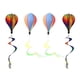 thumbnail image 4 of 4 unids globo aerostático manga de viento cometas jardín patio juguete exterior mangas de viento, 4 of 5