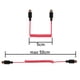 thumbnail image 4 of Cable Adaptador De Audio Usb c En Espiral Rojo De 50 Cm, 4 of 5