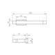 thumbnail image 2 of Toallero Colgador Porta Toalla Gancho Aggio Ottone Cromo, 2 of 2