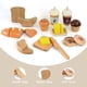 thumbnail image 2 of Juego de juguetes para panadería y comida, madera de pera con bolsa de compras, más de 3 años, 2 of 6