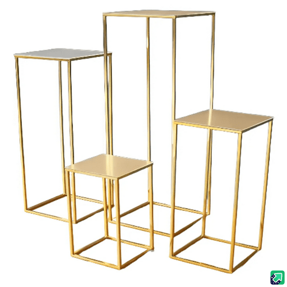 Mesas Candy Bar Decoracion 4 Pzs Estructura Metalicas Fiesta
